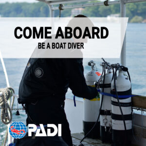 PADI Hajós merülés tanfolyam (Boat Diver)